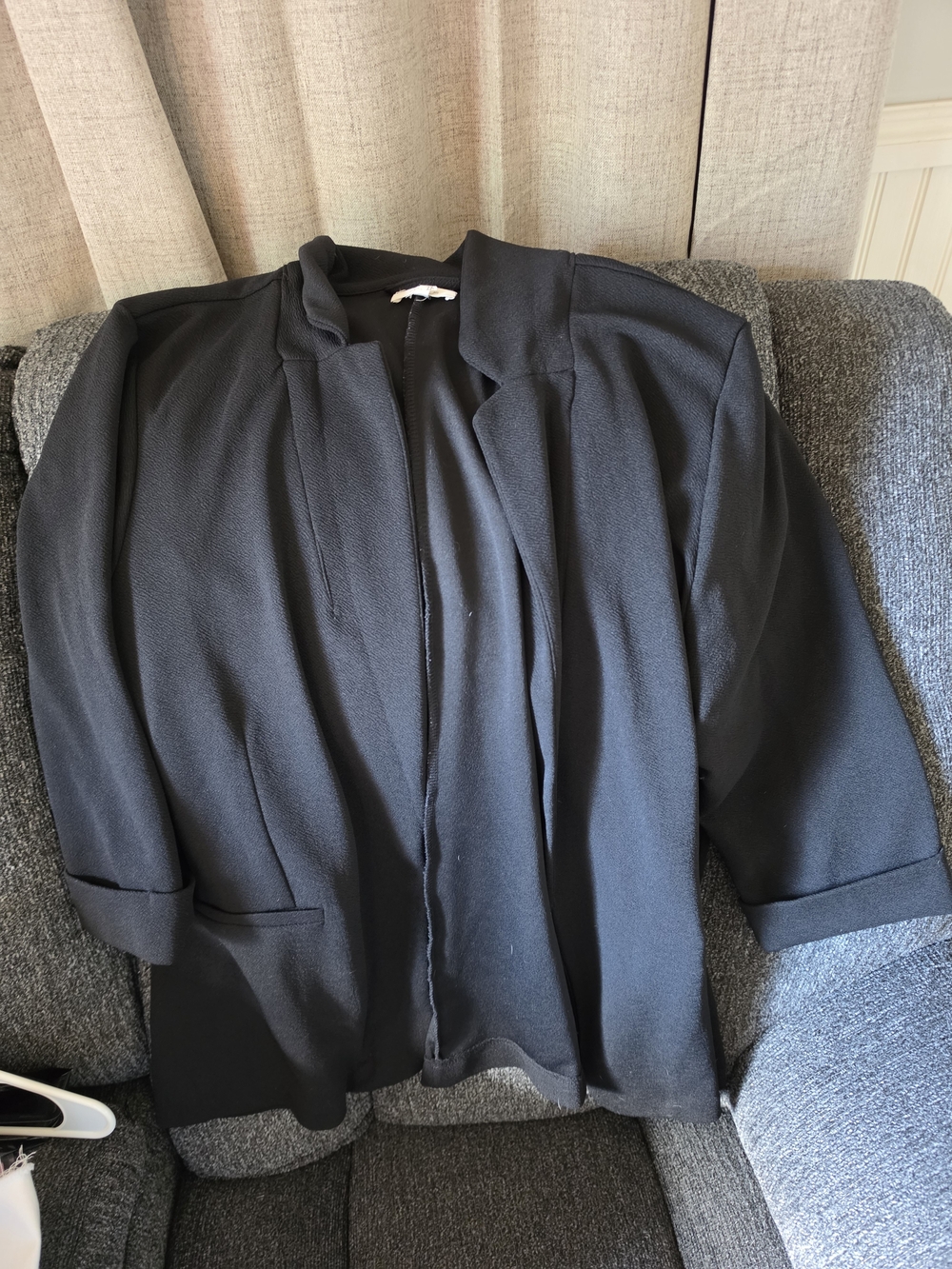 Maurices Black Open-Front Blazer Jacket